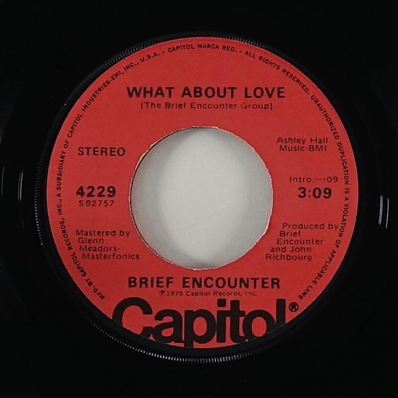 Brief Encounter - What About Love [Audio] 